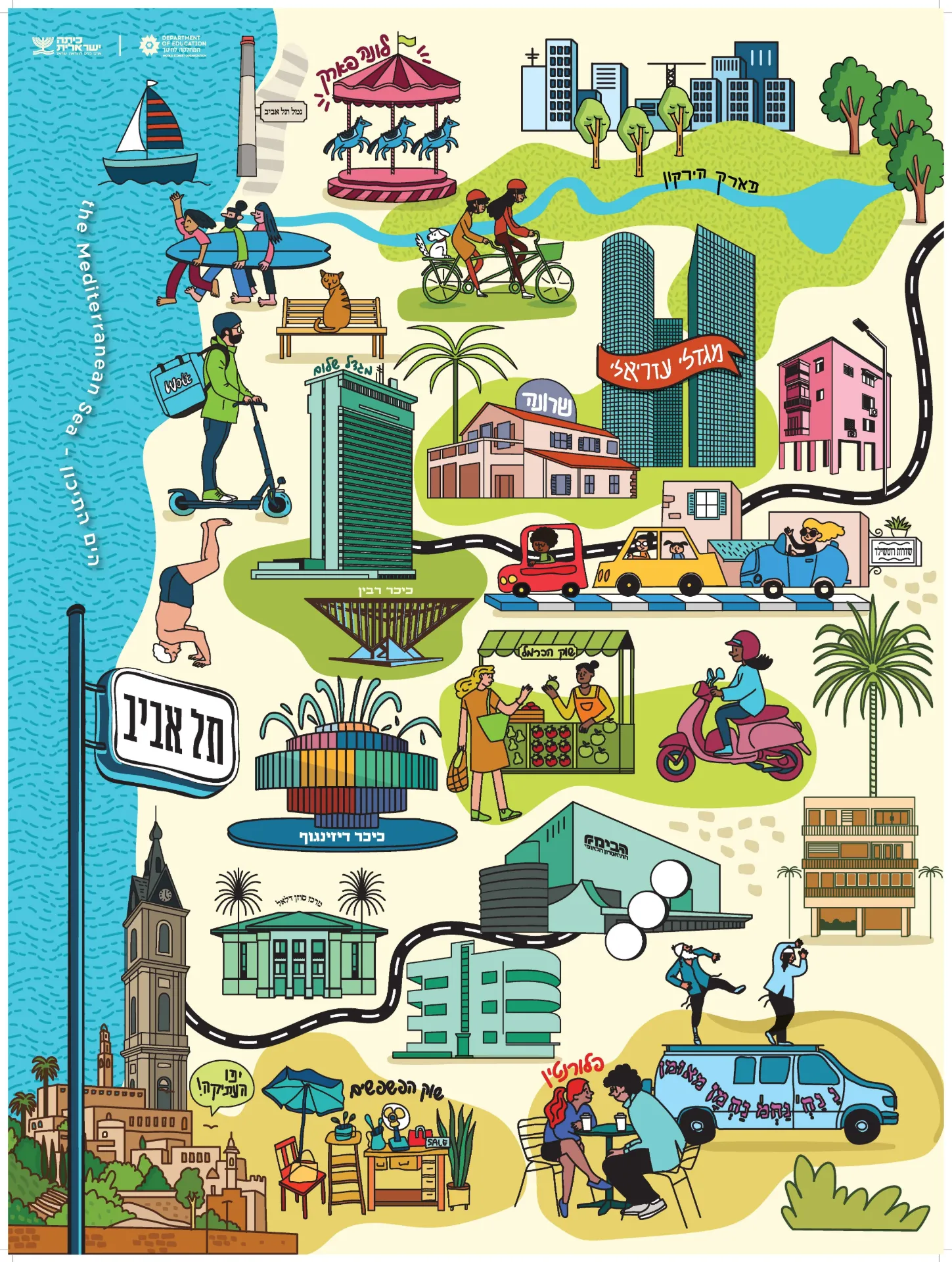 Israeli City Poster- Tel Aviv